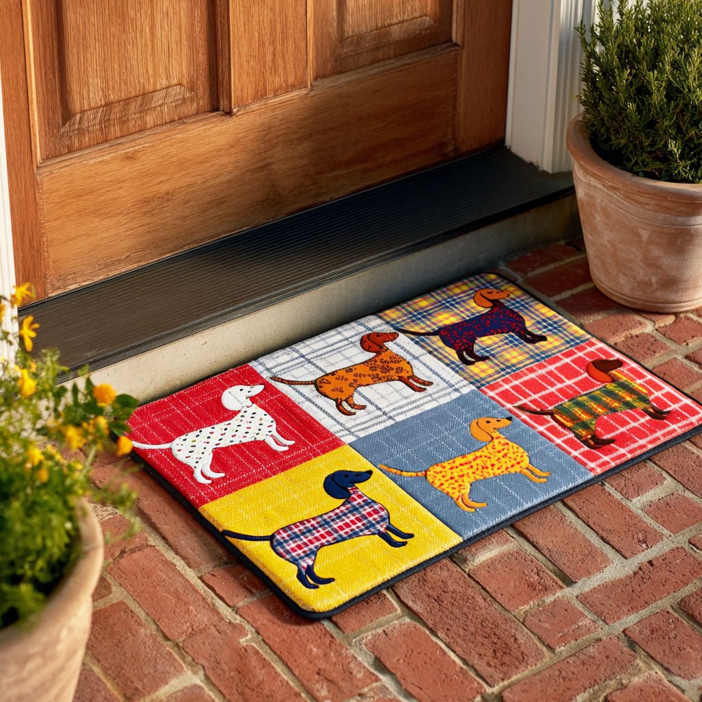 Little Long Dog Doormat - Cute Animal Design | Printed Welcome Doormat