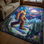 Lone Bigfoot area rug in a living room