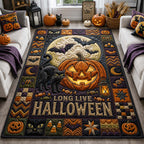 Long Live Halloween area rug in a living room