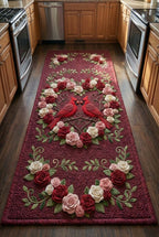 Love Cardinal Runner Rug - Nature Design | Serene Runner Rug
