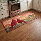 Love Cardinal Runner Rug - Nature Design | Serene Runner Rug