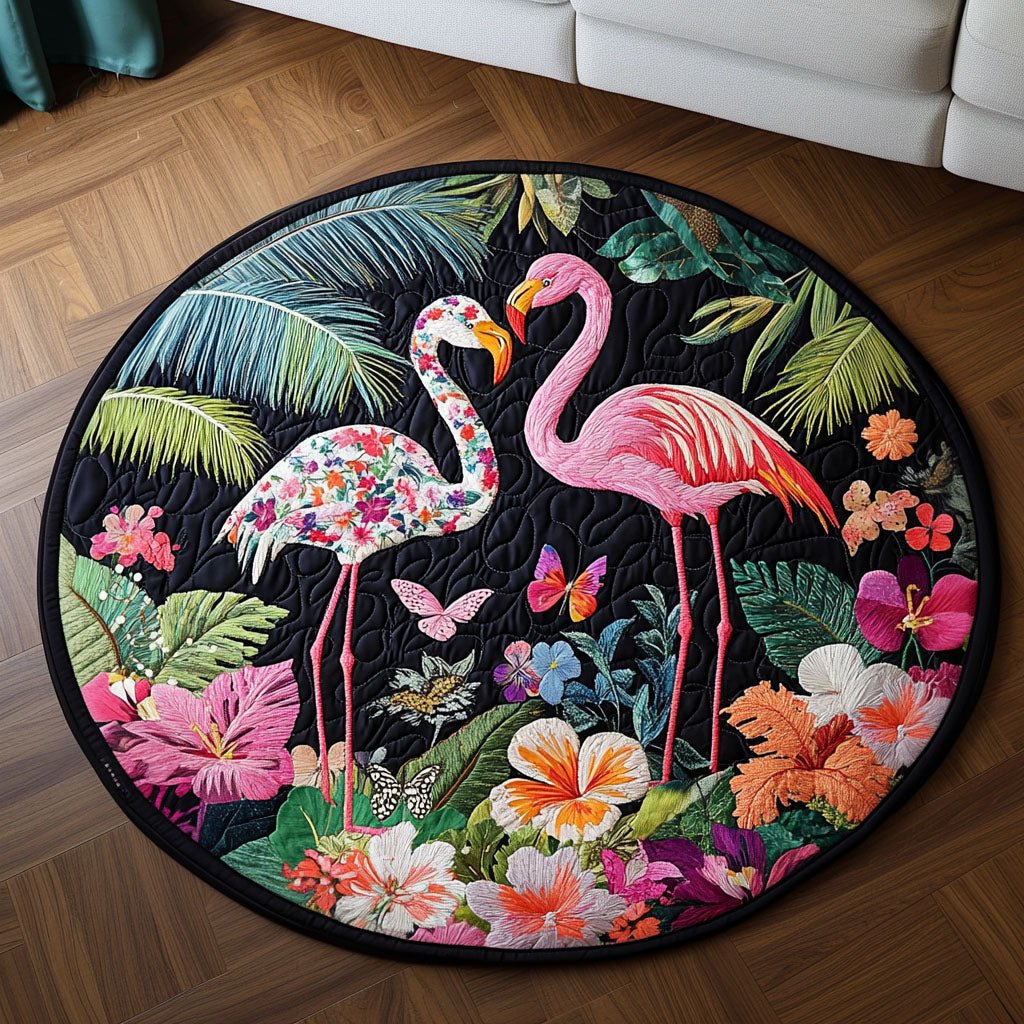 Love In The Wild Round Mat Rug - Nature Design | Serene Home Decor
