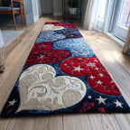 Love Knot Valentine Runner Carpet Runner Rug - Cute Pet Design | Animal Printed Runner Rug