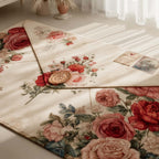 Love Letter area rug in a living room