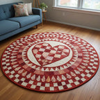 Love Treasure Round Mat Rug - Nature Design | Serene Home Decor
