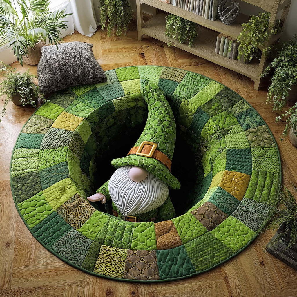 Lucky Gnome Round Mat Rug - Nature Design | Serene Home Decor