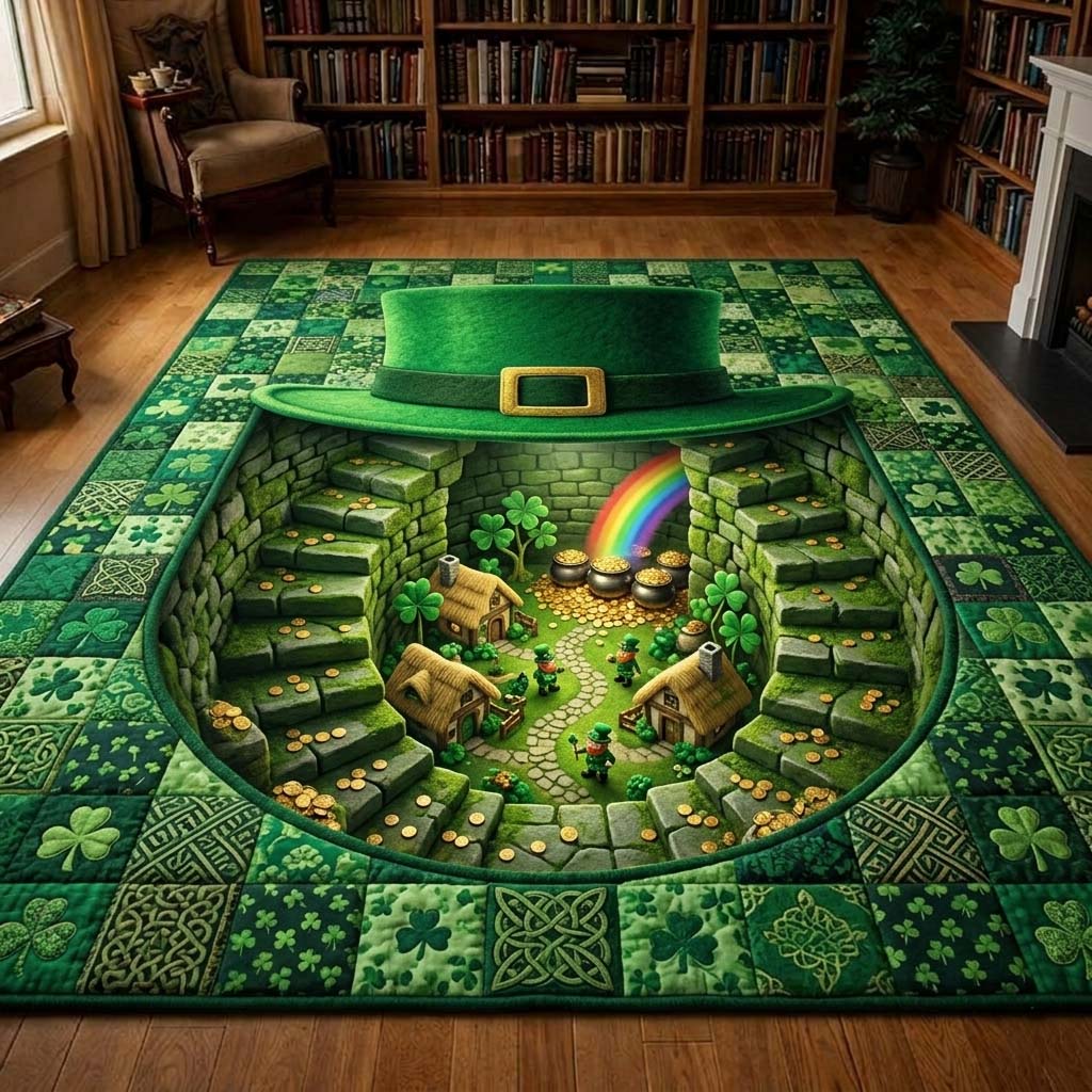 Lucky Portal area rug in a living room