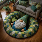 Lucky Revelry Round Mat Rug - Nature Design | Serene Home Decor