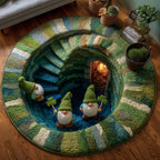 Lucky Revelry Round Mat Rug - Nature Design | Serene Home Decor