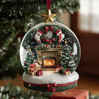 Color Splash Giraffe Christmas Ornament