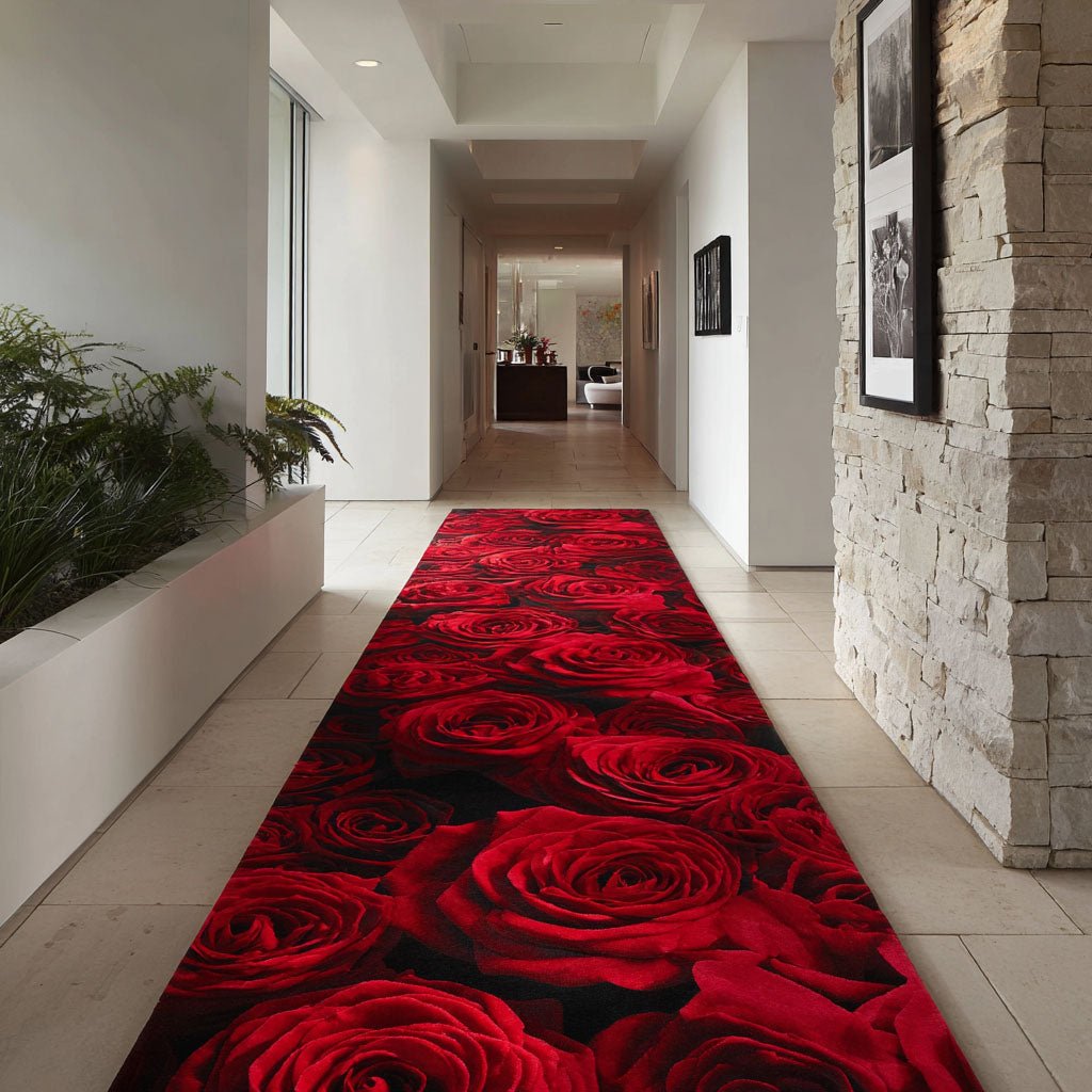 Lush Garden Runner Carpet Runner Rug - Cute Pet Design | Animal Printed Runner Rug