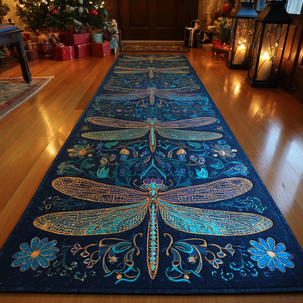 Magic Dragonfly Runner Carpet Runner Rug - Cute Pet Design | Animal Printed Runner Rug