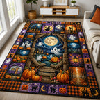 Magic Halloween Patchwork area rug in a living room