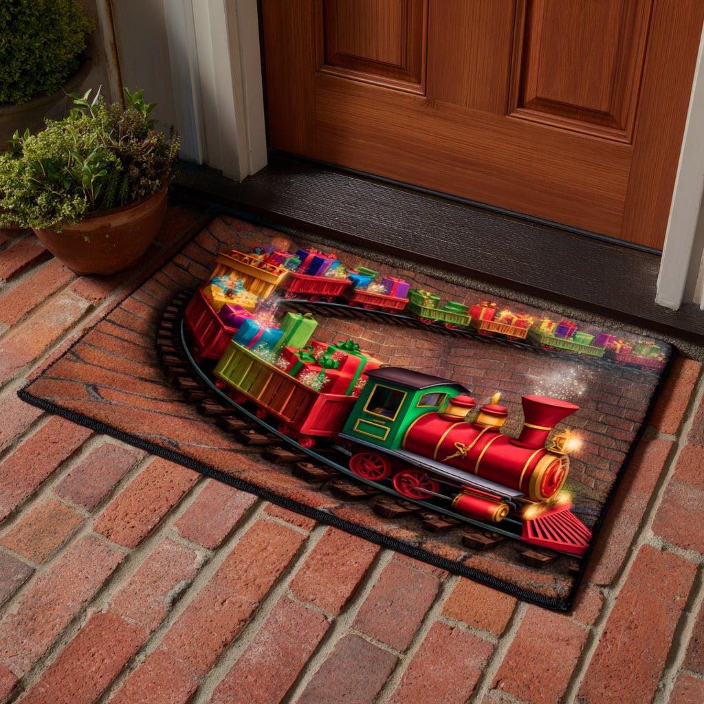 Magical Christmas Express Doormat - Faith Inspired Design | Printed Welcome Doormat