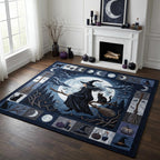 Magical Witch area rug in a living room