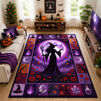 Magical Witch area rug in a living room