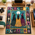 Magical Witch area rug in a living room