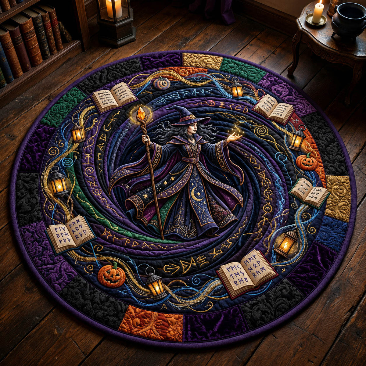 Magical Witch Round Mat Rug