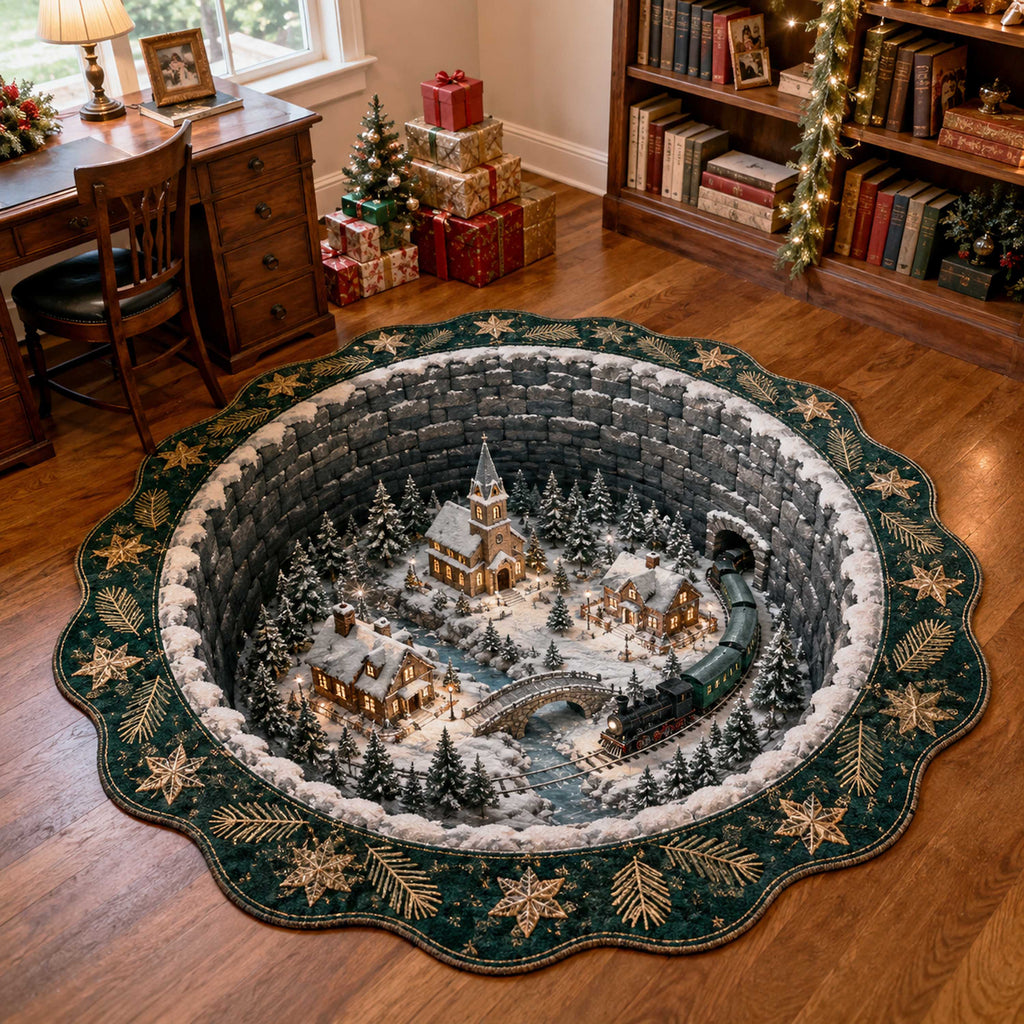 Magical Wonderland Custom Shape Area Rug - Nature Design | Die-Cut Non-Slip Rug - washable non-slip printed rug