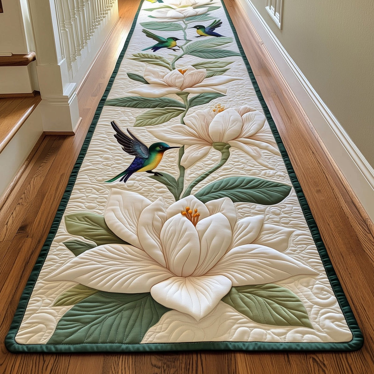 Magnolia Flight Runner Rug - Nature Design | Serene Runner Rug