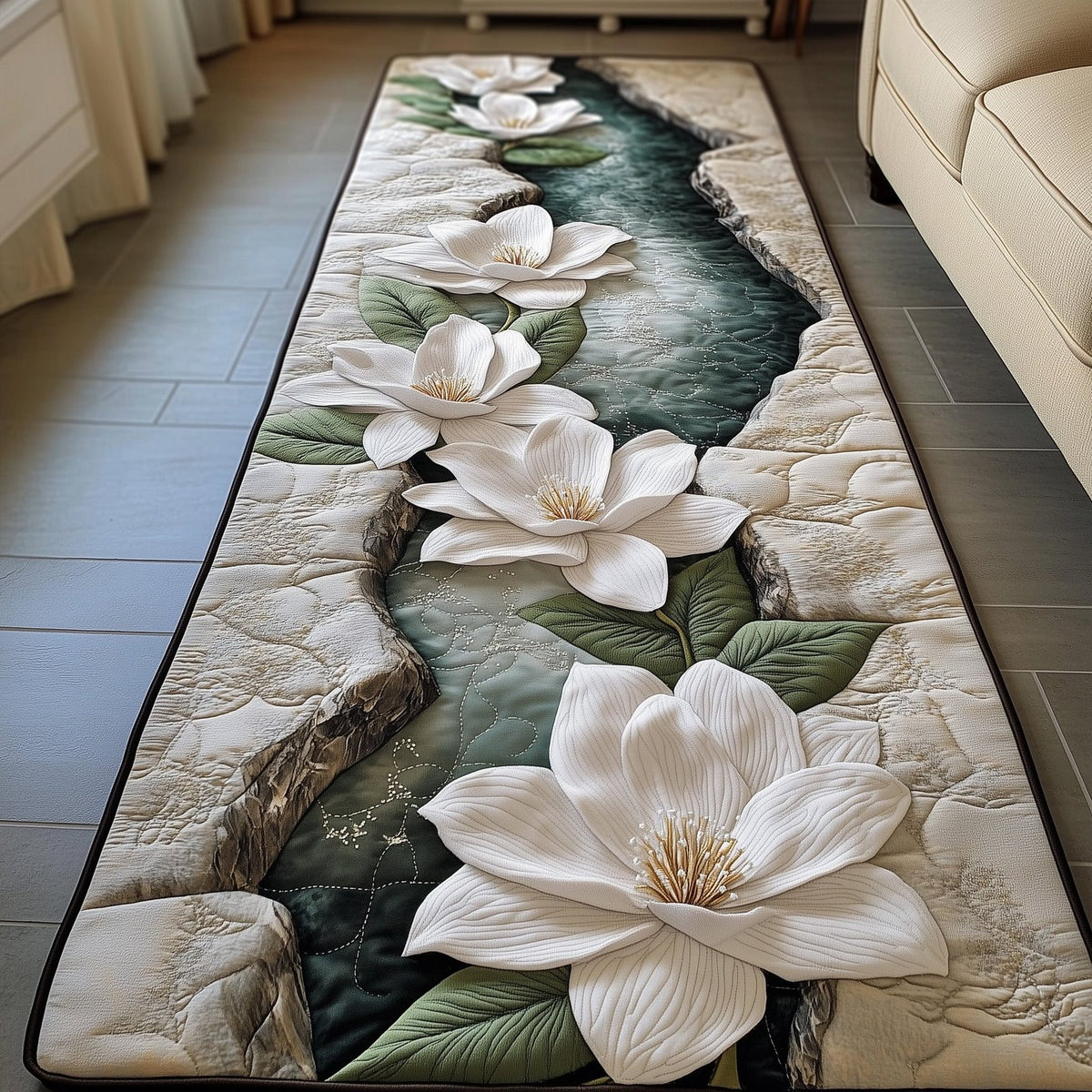Magnolia Runner Rug - Nature Design | Serene Runner Rug