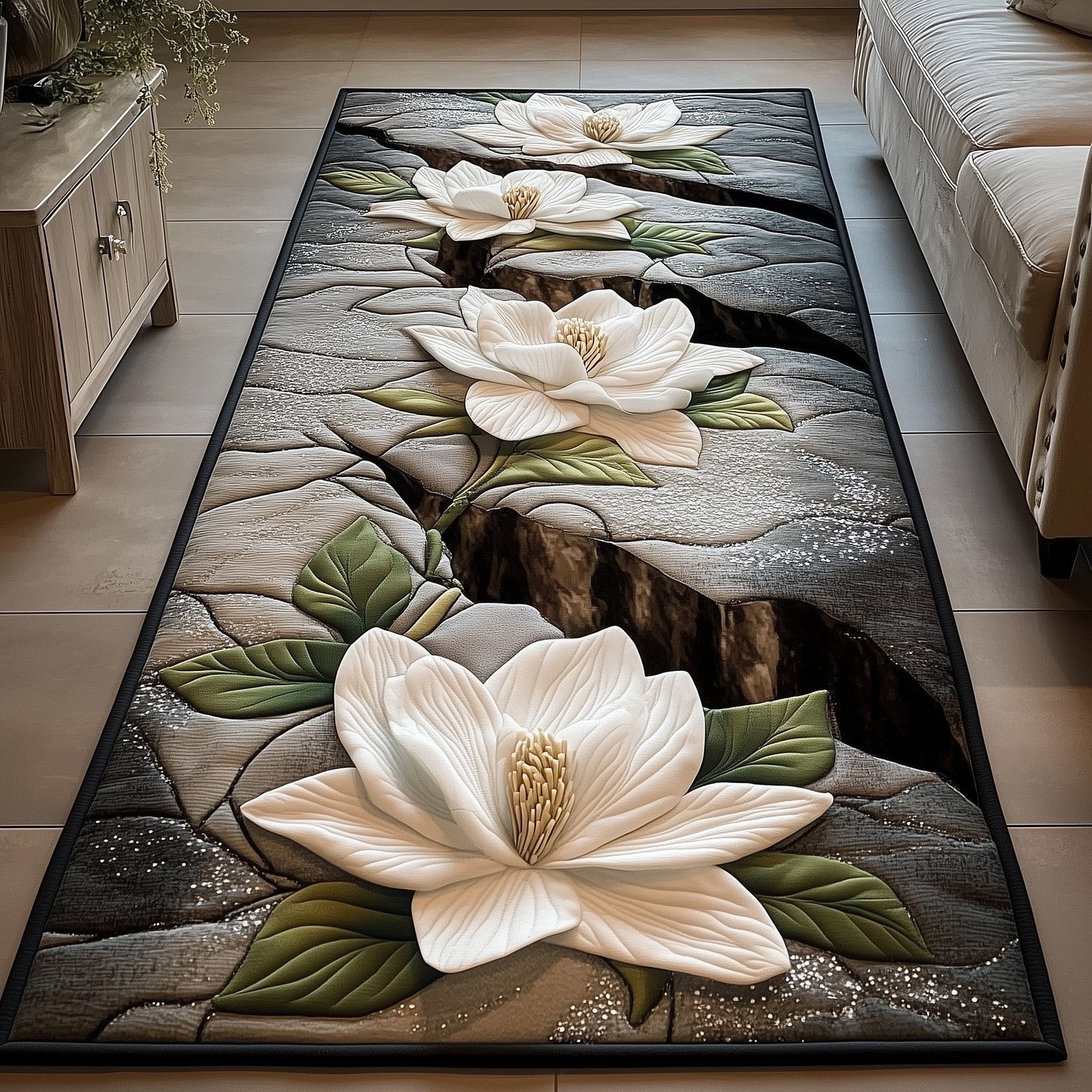 Magnolia Runner Rug - Nature Design | Serene Runner Rug