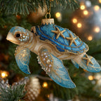 Majestic Ocean Turtle Christmas Ornament