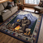 Majestic Bigfoot area rug in a living room