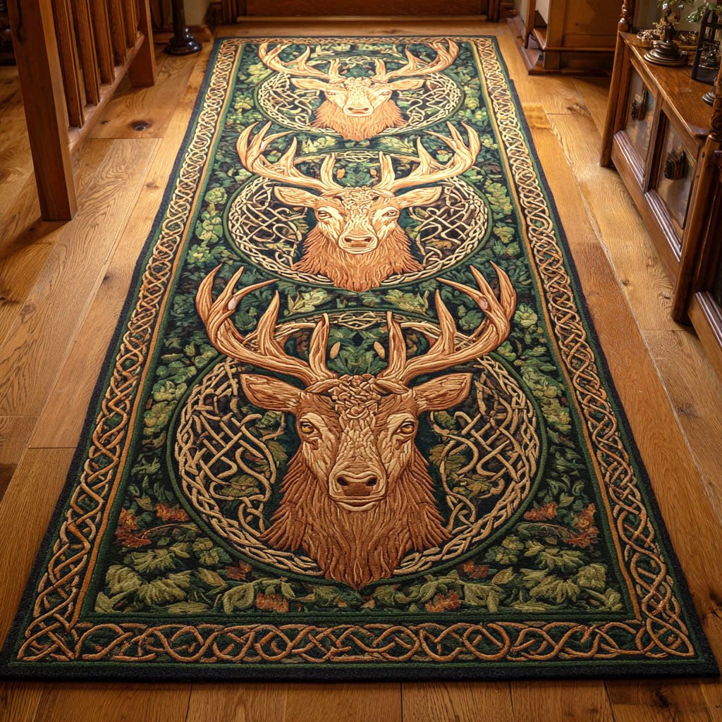 Majestic Crown Runner Carpet Runner Rug - Cute Pet Design | Animal Printed Runner Rug