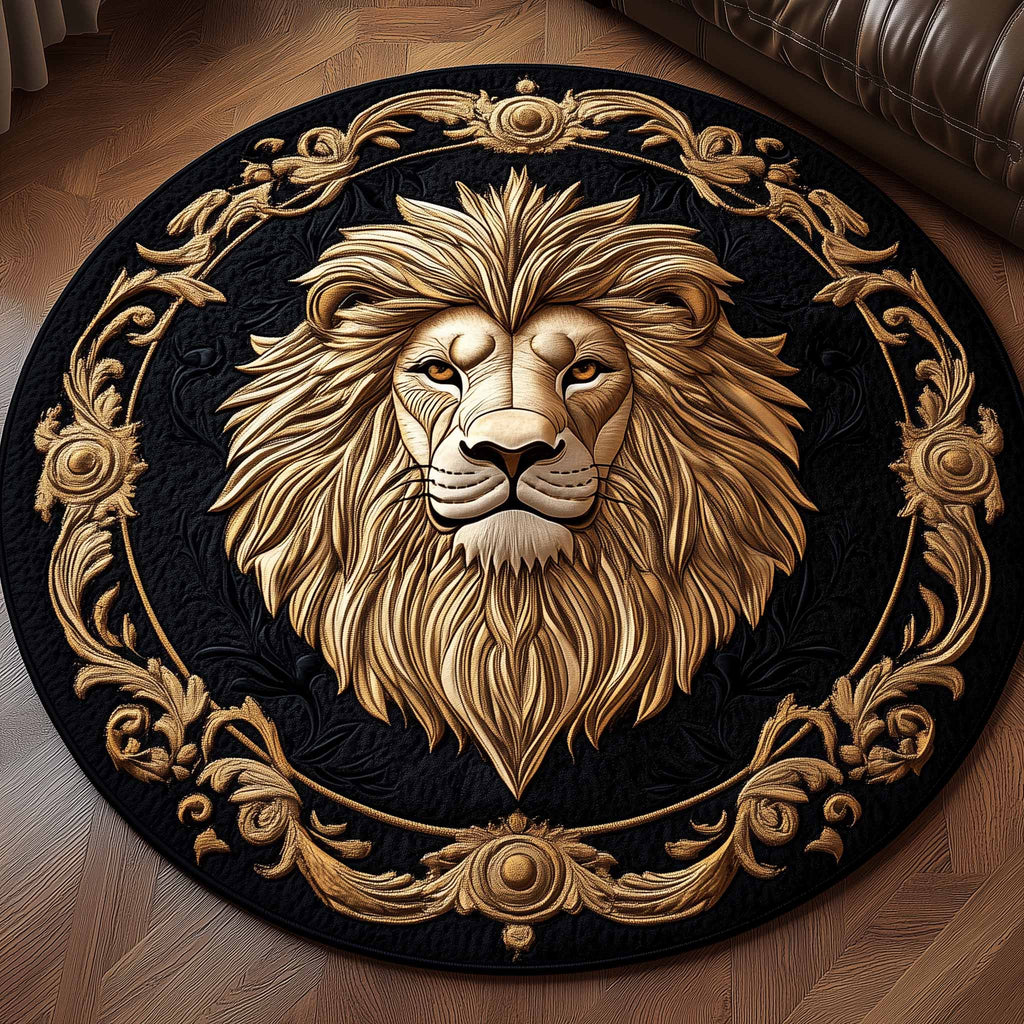 Majestic Lion Round Mat Rug GFTOYC1143