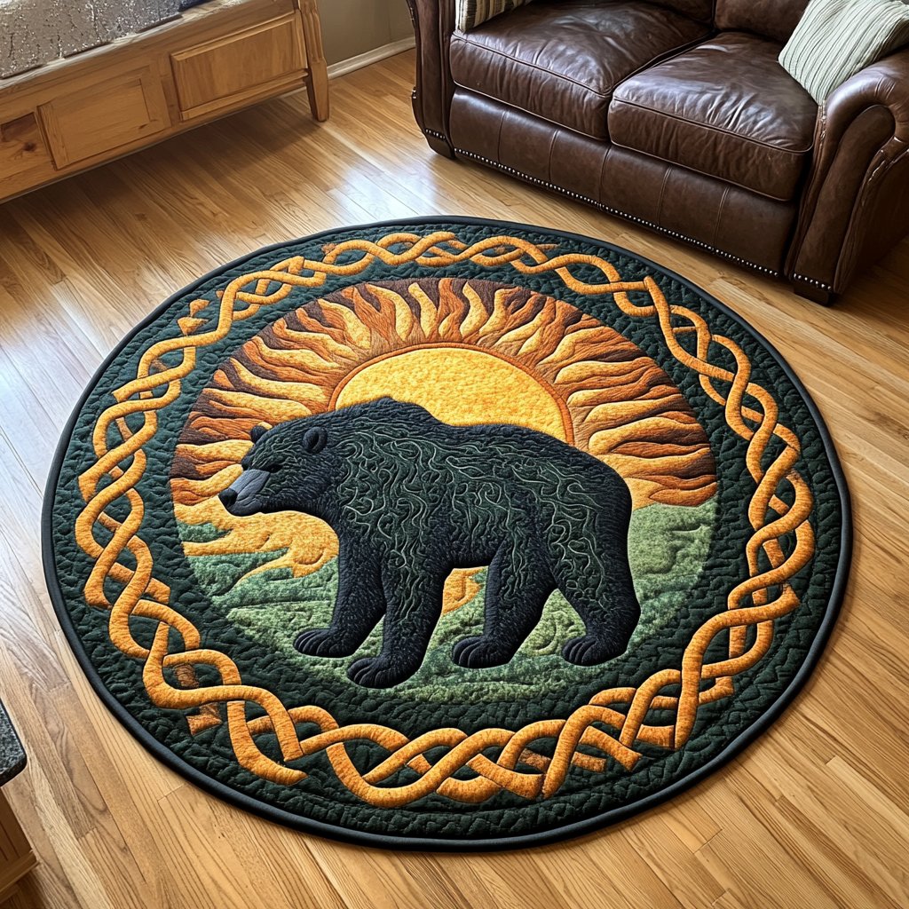 Majestic Roar Round Mat Rug - Nature Design | Serene Home Decor
