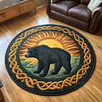 Majestic Roar Round Mat Rug - Nature Design | Serene Home Decor