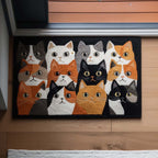 Many Cats Doormat - Cute Animal Design | Printed Welcome Doormat