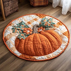 Maple Grove Round Mat Rug - washable non-slip printed rug