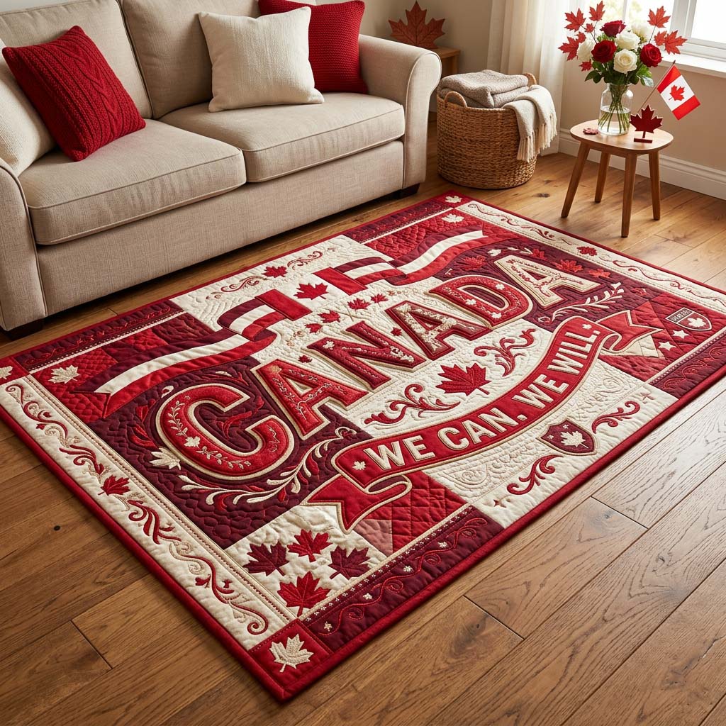 Maple Spirit area rug in a living room