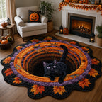 Maple Whiskers Custom Shape Area Rug - Nature Design | Die-Cut Non-Slip Rug - washable non-slip printed rug