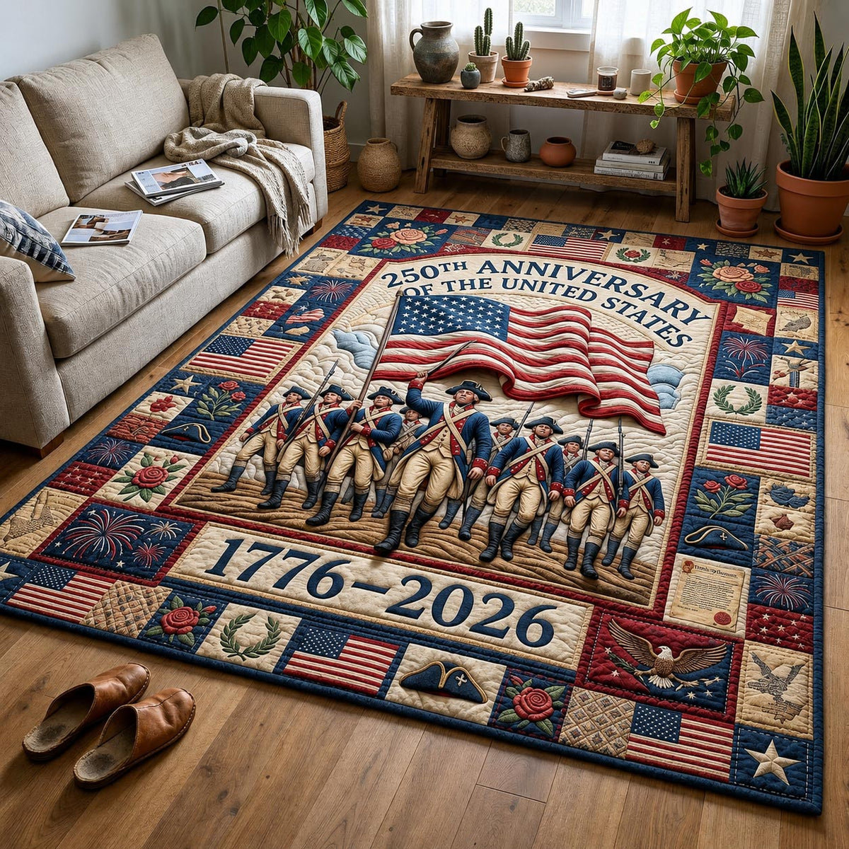 March Legacy area rug in a living room