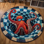 Marine Sinkhole (Design 4) Round Mat Rug - washable non-slip printed rug