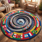 Match Day Round Mat Rug - Nature Design | Serene Home Decor