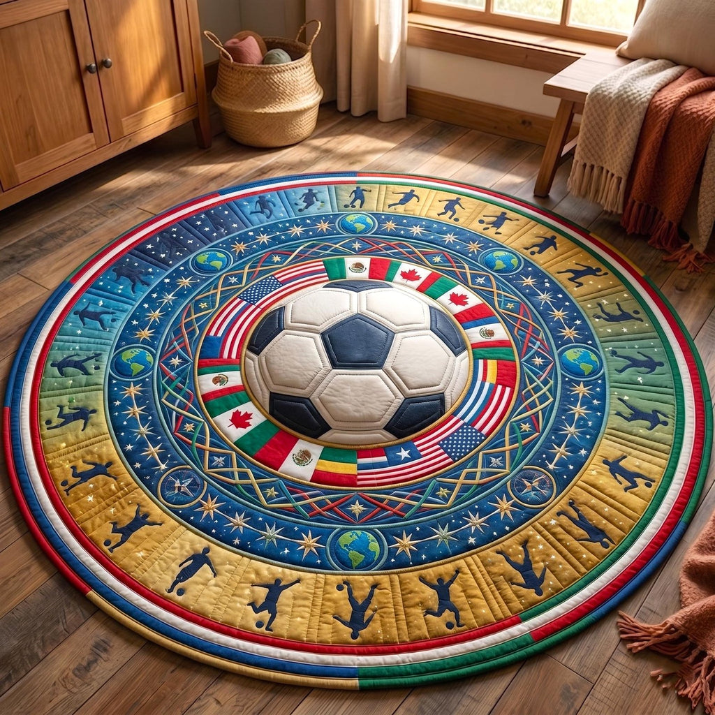 Match Day Round Mat Rug - Nature Design | Serene Home Decor