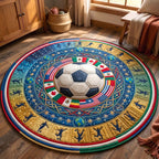 Match Day Round Mat Rug - Nature Design | Serene Home Decor