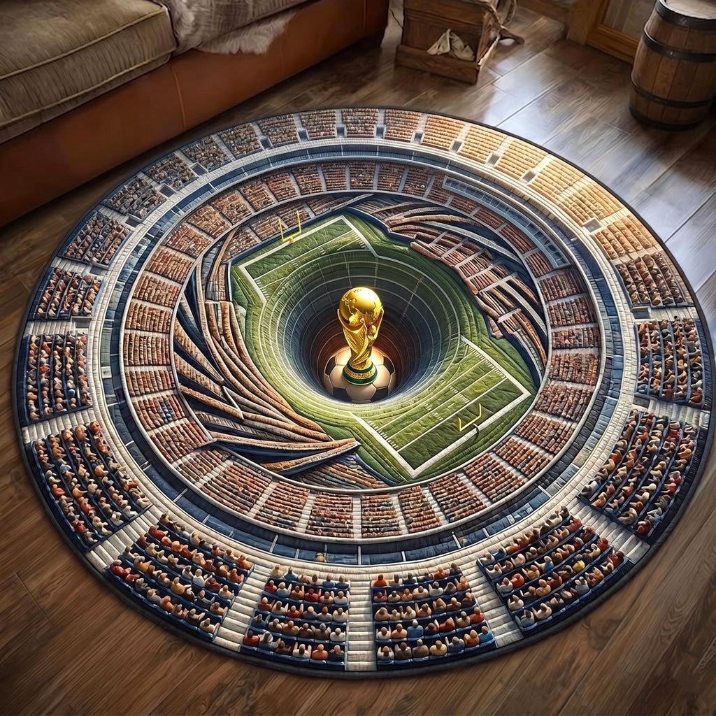 Match Day Round Mat Rug - Nature Design | Serene Home Decor