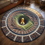 Match Day Round Mat Rug - Nature Design | Serene Home Decor