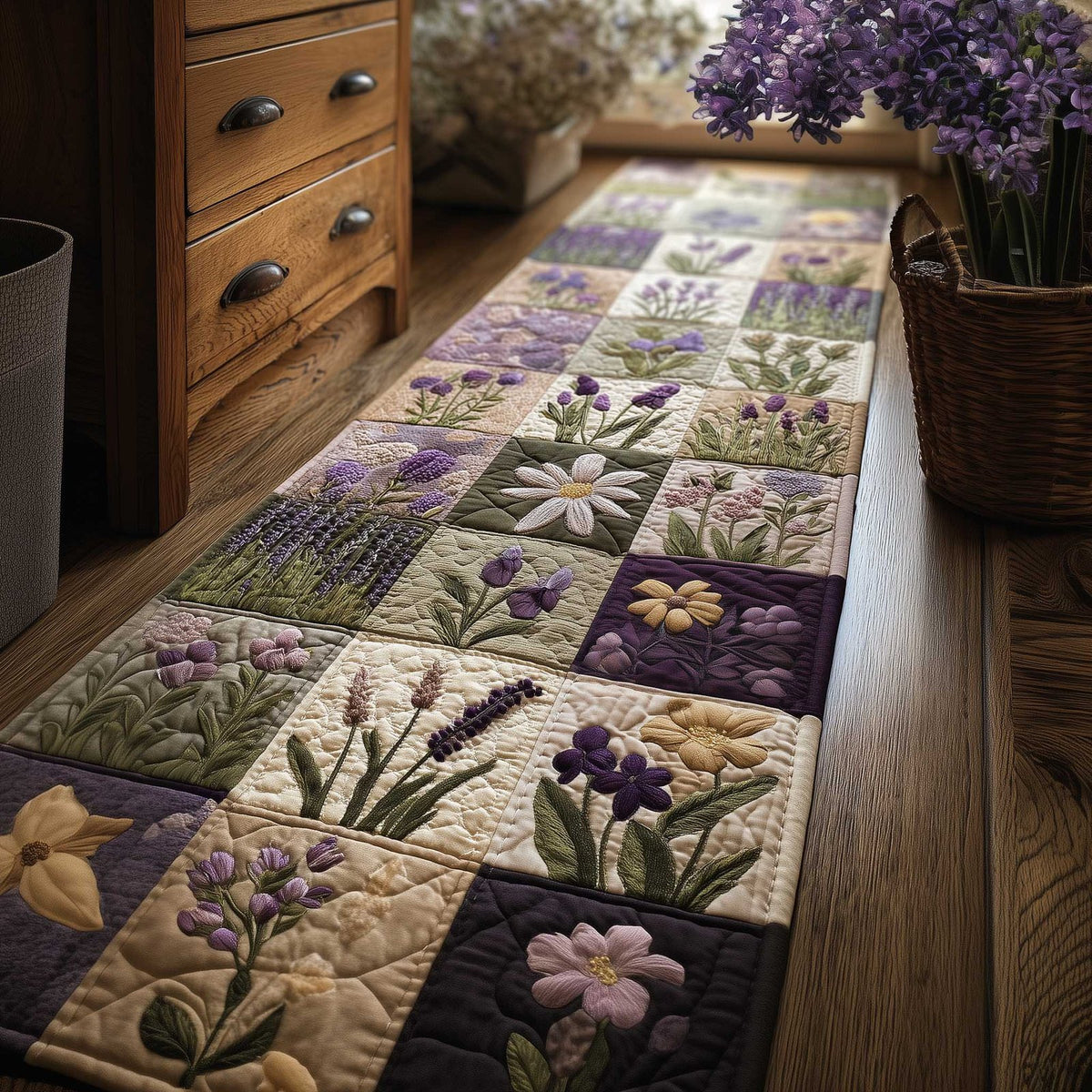Meadow Glow Runner Rug - Nature Design | Serene Runner Rug