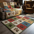 Meadow Paw area rug in a living room