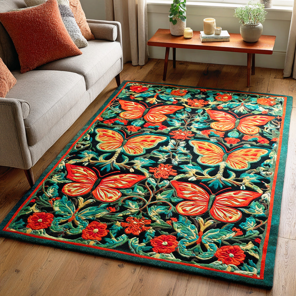 Meadow Spirit area rug in a living room