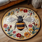 Meadow Whisper Round Mat Rug - Nature Design | Serene Home Decor