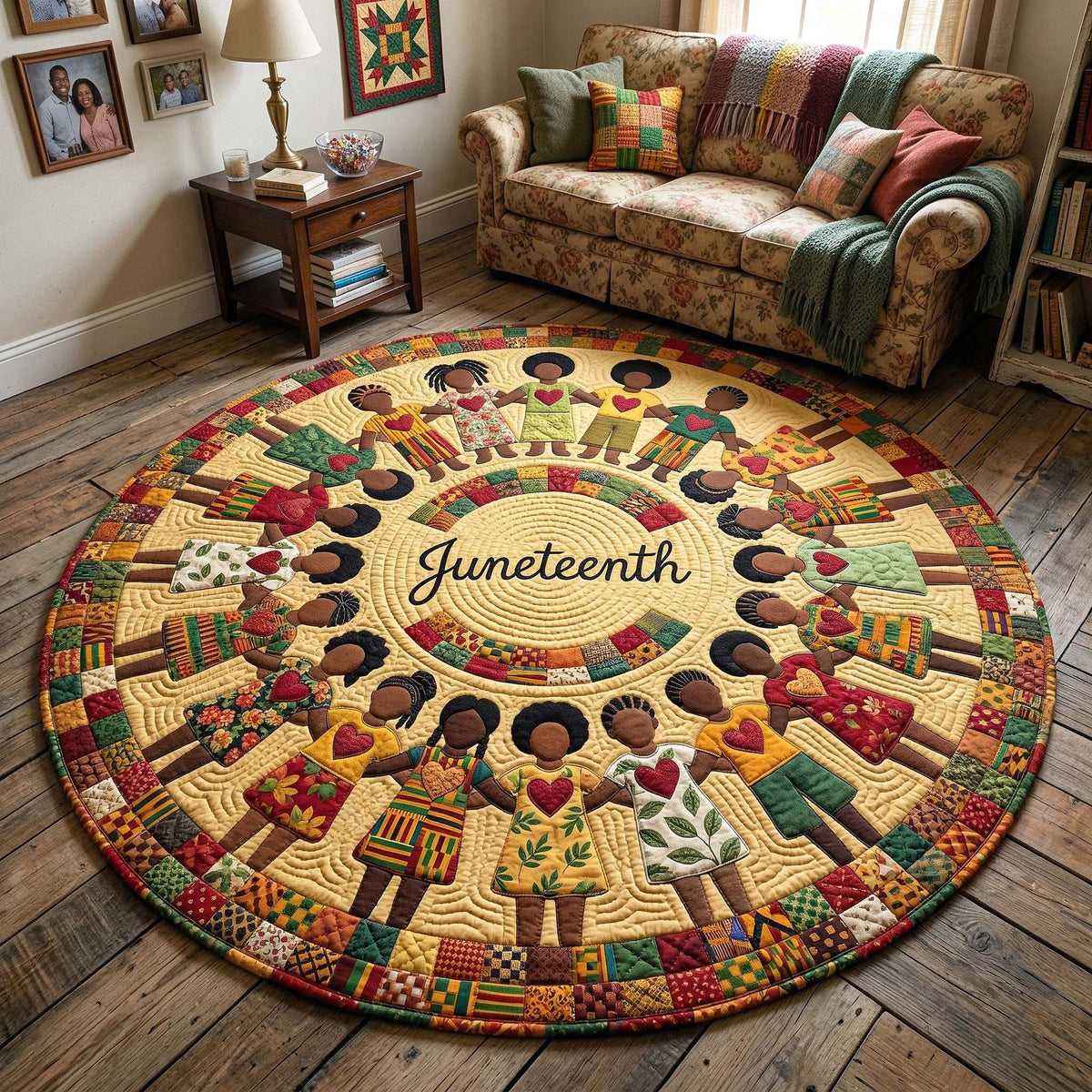 Melanin Legacy Round Mat Rug - Nature Design | Serene Home Decor