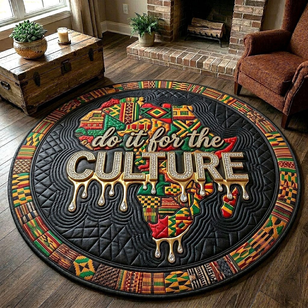 Melanin Legacy Round Mat Rug - Nature Design | Serene Home Decor