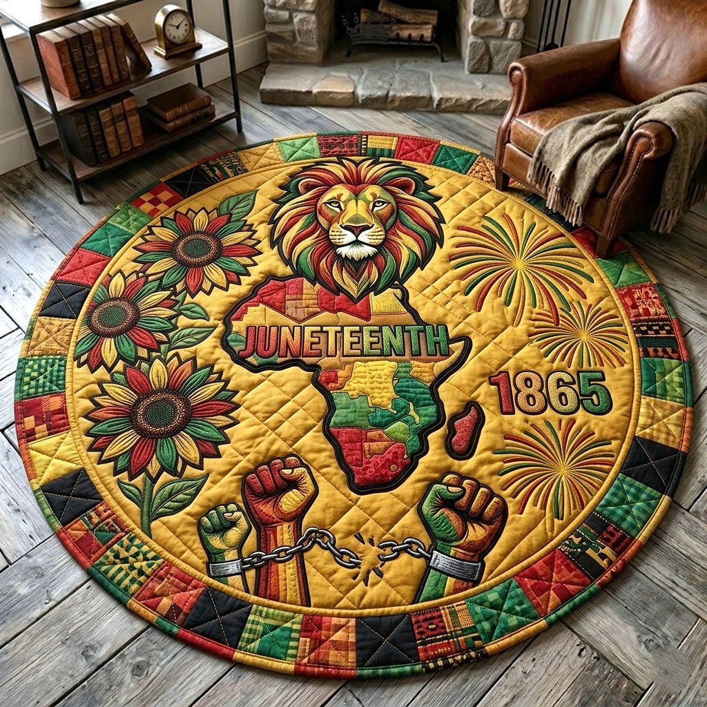 Melanin Legacy Round Mat Rug - Nature Design | Serene Home Decor